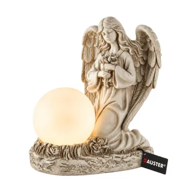 Produktbild von Engelfigur mit Kugel Grabdeko Grabschmuck Friedhof Trauerengel