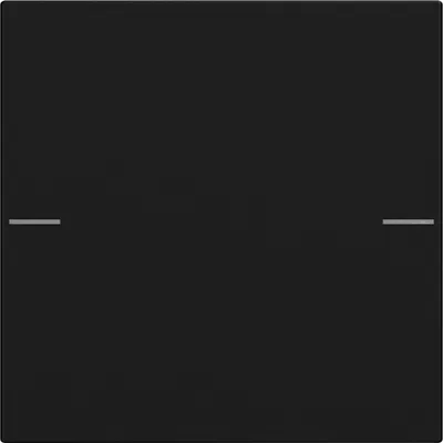 Produktbild von GIRA 5751005 Wippenset 1fach Tastsensor4 System 55 Schwarz matt (lackiert)