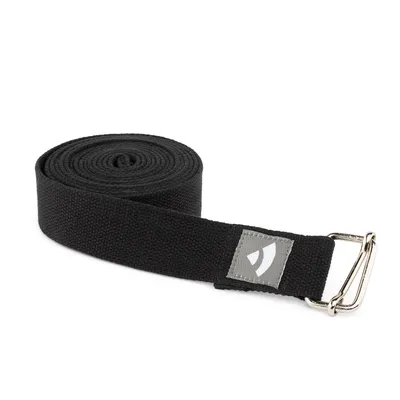 Produktbild von XL Yogagurt mit Schiebeschnalle ASANA BELT 3m, Metall schwarz