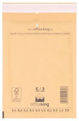 Produktbild von 100 x Luftpolstertaschen / Versandtaschen / Luftpolsterumschläge braun C3 (170 x 225 mm DIN A5 / B6+)