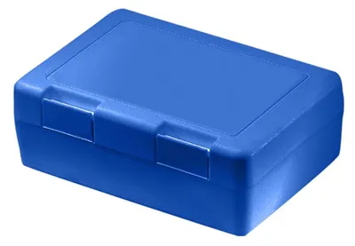 Produktbild von Brotdose Kinder "Dinnerbox Plus" – BPA-FREI &  GERMANY – Lunchbox mit Trennwand & Klickverschluss, robuste Pausenbox für Kinder - trend-blau PP