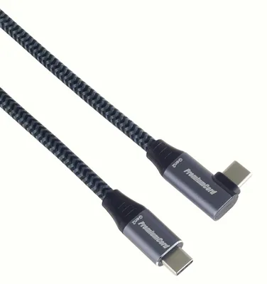 Produktbild von USB-C Kabel 3.2 Gen 2x2 20Gbit/s 100W 1m PremiumCord schwarz