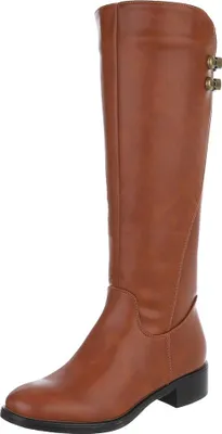 Produktbild von Ital-Design Damen Stiefel  Textiloptik, Lederoptik Flache Stiefel 90110029 Camel Gr.  36