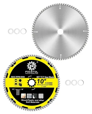 Obrázok produktu pre Pílový kotúč na drevo, 255 mm x 30 mm, 80 zubov, 2 kusy