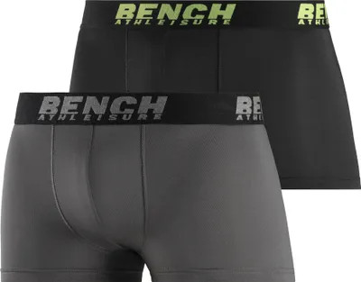 Produktbild von Bench Funktionsboxer Boxershorts für Herren 2 -teilig grau, schwarz Größe XL