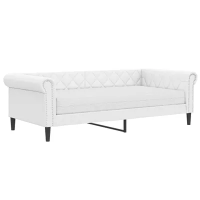 Immagine prodotto di vidaXL Letto da giorno con materasso bianco 90x200 cm in Pelle finta