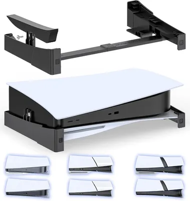 Immagine prodotto di Supporto orizzontale regolabile - Compatibile con PS5 - Design sottile e adatto sia per la versione standard che per la versione Pro