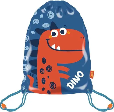 Produktbild von Zaska 33x44 Cm Dino Turnbeutel Orange  Orange One Size