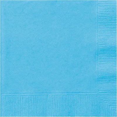 Produktbild von 20 Servietten Hellblau Papier 33 x 33 cm - Einheitsgröße
