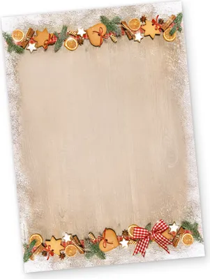 Produktbild von Briefpapier Weihnachten LANDIDYLLE (250 Blatt) Weihnachtsbriefpapier A4 Holz Landhaus Stil urig schön
