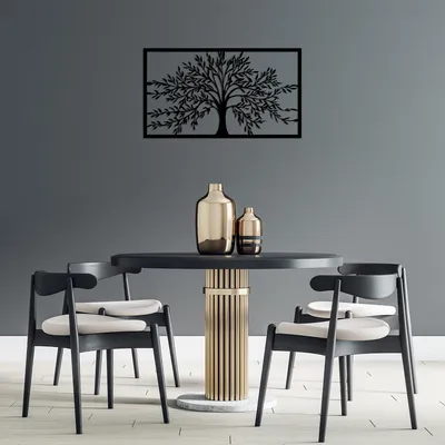 Image de Wallity, Monumental- SKL2446, Noir, Autres décorations pour la maison, 70 x 40 cm, 100% métal (épaisseur : 1