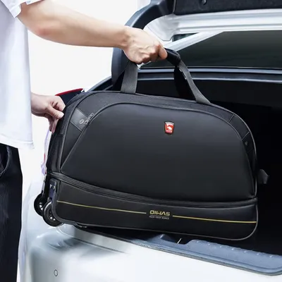 Produktbild von Geräumige Reisetasche mit Rollen und Trolleyfunktion - 55L Handgepäck für Wochenendausflüge