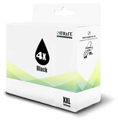 Mehrwegtoner 4x Tintenpatrone kompatibel mit Epson 27XL + T2711 Schwarz – Produktansicht 1