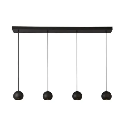 Obrázek produktu pro Eindhoven 4 Light Matt Black Bar Pendant