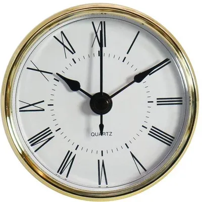 Produktbild von Runde, batteriebetriebene Wanduhr mit römischen Ziffern, 70 mm, europäische Stil, nicht tickend, für Wohnzimmer, Schlafzimmer, Küchen Dekoration