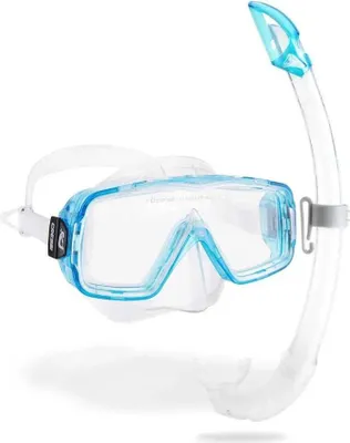 Produktbild von Cressi Sirena&island Schnorchelset Durchsichtig,Blau Durchsichtig,Blau One Size