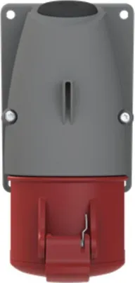 Immagine prodotto di Amphenol Presa a muro CEE da 32 ampere a 5 poli (3P+N+PE) femmina, codifica 6h rossa da 200/346 V a 240/415 V frequenza 50 e