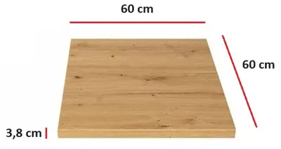 Produktbild von Küchen Arbeitsplatte 60 cm 38 mm Küchenzeile Küchenblock Eiche Artisan Eko Stilo