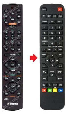 Produktbild von Ersatz Fernbedienung für Yamaha SYS21| CDX-E100 | RX-E100