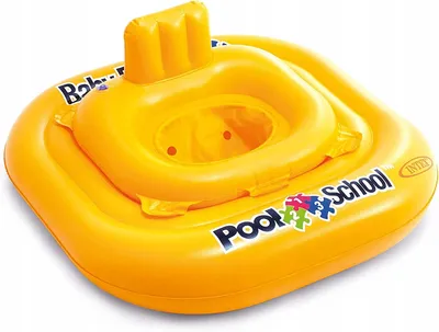 Obrázok produktu pre Cyklistické plavecké sedadlo pre deti pontón žlté 80x80 cm INTEX