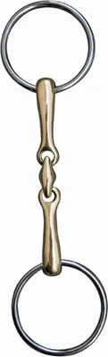 Produktbild von HKM doppelt gebr. Gebiss 18 mm massiv Argentan Edelstahl, Größe:60/115 weite
