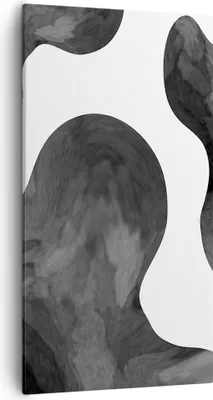 Produktbild von Bild auf Leinwand - Leinwandbild - Einteilig - Abstraktion Form Figur - 55x100cm - Wand Bild - Wanddeko - Wandbilder - Leinwanddruck - Bilder - Wanddekoration - Leinwand bilder - PA55x100-5134