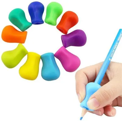 Produktbild von Silikonische Schreibhilfe für Kinder, 15-teilige Set, Korrektionshilfe für Kinder, Schreibpositionierer für Kinder
