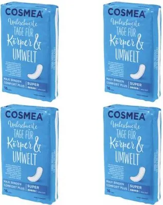 Produktbild von Cosmea 16 Damen MAXI Binden SUPER (4er Pack)