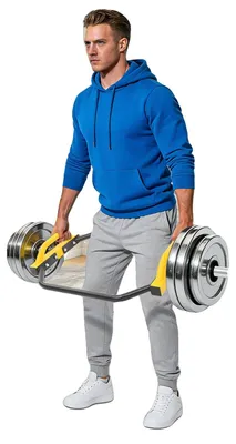 Productafbeelding van Hexagonale halterstang, draagvermogen 150 kg, buiswanddikte 2 mm, duurzame stalen constructie, hexagonale vormgeving, ideaal voor krachttraining