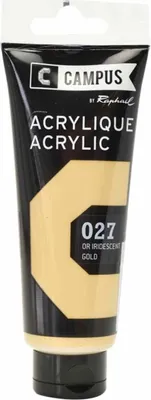 Obrázek produktu pro Akrylová barva 100 ml - Iridescent Gold č. 027