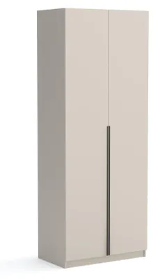 Produktbild von Kleiderschrank, Drehtürenschrank 2-türig, 90cm breit, matt, Pablo kaschmir