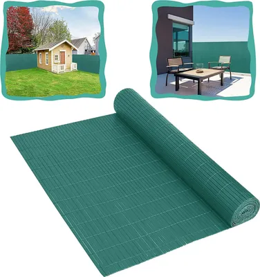 Obrázek produktu pro YARDIN PVC Privacy Mat Privacy Fence Balcony Privacy Screen 90 x 500cm, UV odolná a povětrnostním vlivům Privacy Screen for Garden Terrace, Green