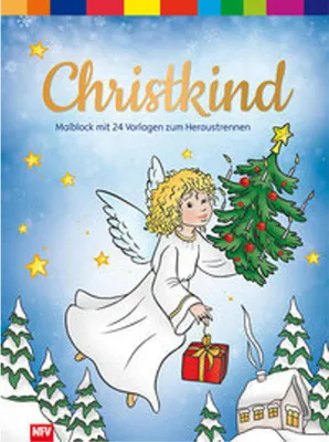 Image de Malvorlagen Serie Christkind mit 24 ganzseitigen weihnachtlichen Motiven