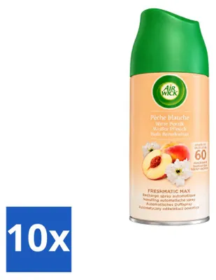 Productafbeelding van 10 x Air Wick Freshmatic navulling - Witte perzik - 250 ml - Voordeelverpakking - 10 stuks