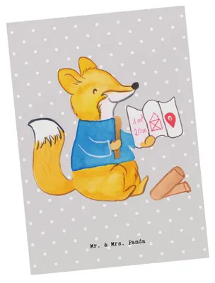 Produktbild von Mr. & Mrs. Panda Postkarte Bauzeichner Herz - Grau Pastell - Geschenk, Ansichtskarten, Postkarten, Fotokarte, Ansichtskarte, Grußkarte