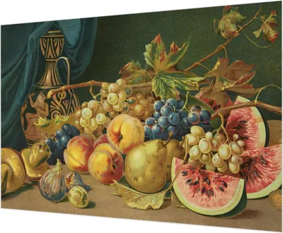 Zdjęcie produktu dla Tapeta ścienna – tapeta dekoracyjna do salonu – folia tapetowa do dekoracji ścian – 312 x 219 cm – owocowy urok