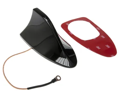 Produktbild von Premium Shark Hai Auto Antenne Radio Stecker SCHWARZ GLANZ für viele Fahrzeuge