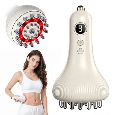Produktbild von Lymphdrainage Massagegerät Anti Cellulite, 9 Stufen Anti Cellulite Geräte Massage mit Mikrostrom, Vibrieren & Wärme,Schröpf Massagegerät