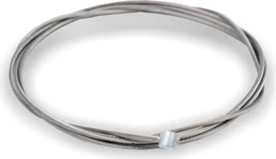 Produktbild von Edelstahl-Drahtseil Ø 1,5 mm, 1x19 mit Zylindernippel Ø 4,0 mm Länge 5 mm, Niro 1.4301 verzinkt | Länge 2000 mm