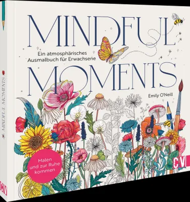 Produktbild von Mindful Moments. Ein atmosphärisches Ausmalbuch für Erwachsene