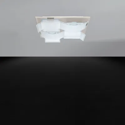 Produktbild von EGLO Guadiano, LED, Nicht austauschbare(s) Leuchtmittel, 3000 K, 550 lm, IP20, Nickel, Transparent, Weiß