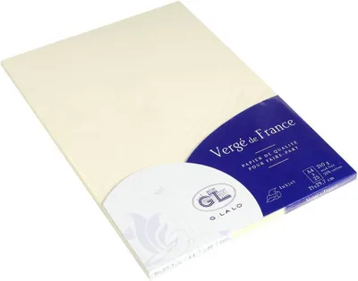 Image de Papier Verge A4 210g/qm VE=25 feuilles ivoire