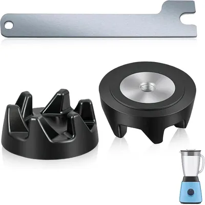Immagine prodotto di Set di 2 giunti per frullatori – Compatibile con KitchenAid KSB5/KSB3, include chiave, accessori per piccoli elettrodomestici – Colore: nero