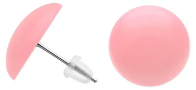 Produktbild von Runde Ohrstecker Ø ca. 16mm in der Farbe - rosa