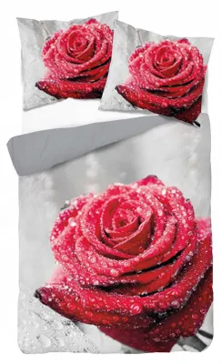 Produktbild von Detexpol Bettwäsche-Set Blumen 160x200cm 4184A