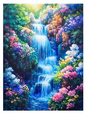 Zdjęcie produktu dla Malowanie po numerach - Kwiaty - 40 x 55 cm
