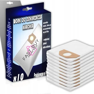 Obrázek produktu pro Kärcher Bílé syntetické sáčky 10 ks pro WD2 WD3