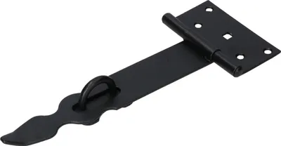 Produktbild von KOTARBAU® Überfalle und Haspe Set 240 mm Schwarz Massiver Verschluss für Türen Tore Sicherheitsüberfalle