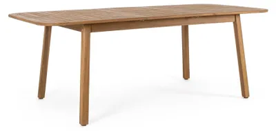 Produktbild von Ausziehbarer Tisch MONSARAZ aus Akazienholz in Teak-Optik, 160 × 100 cm - 210 × 100 cm