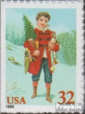 Produktbild von Briefmarken USA 1995 Mi 2648BDl postfrisch Weihnachten